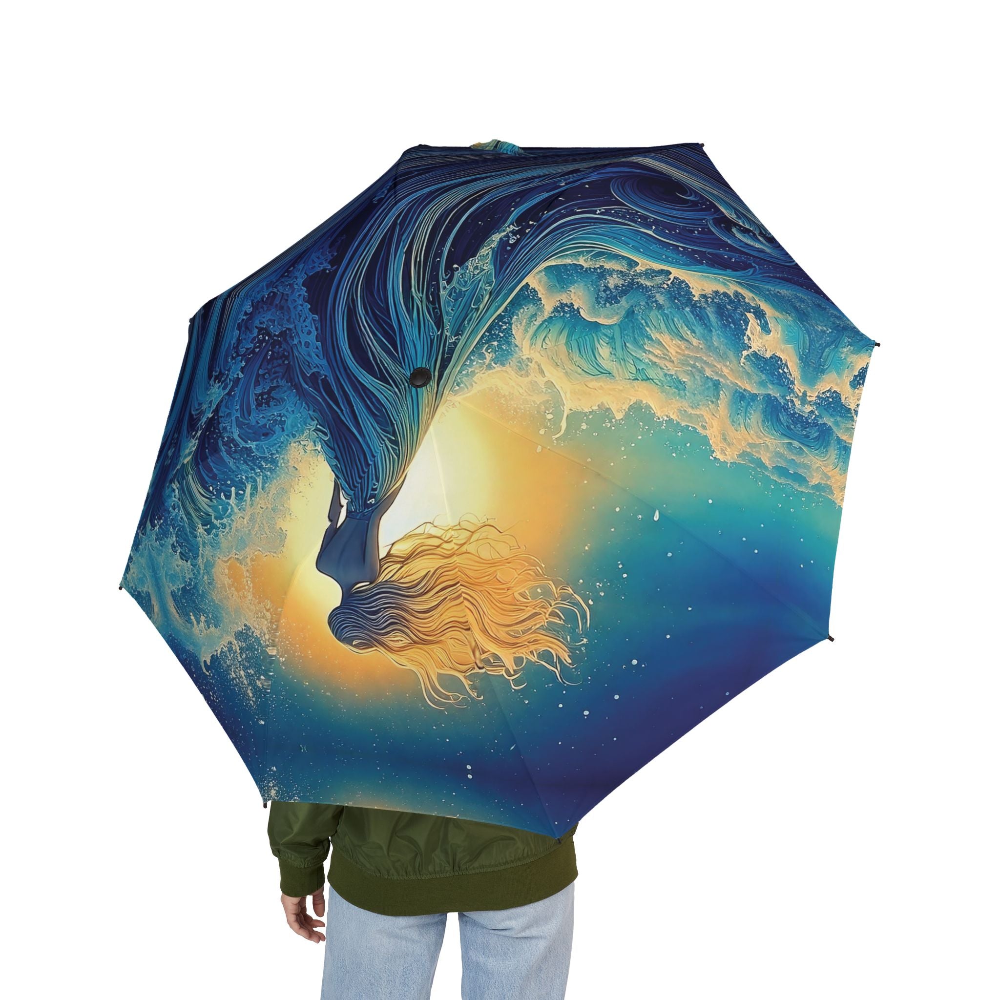 Woman in the Waves Umbrella