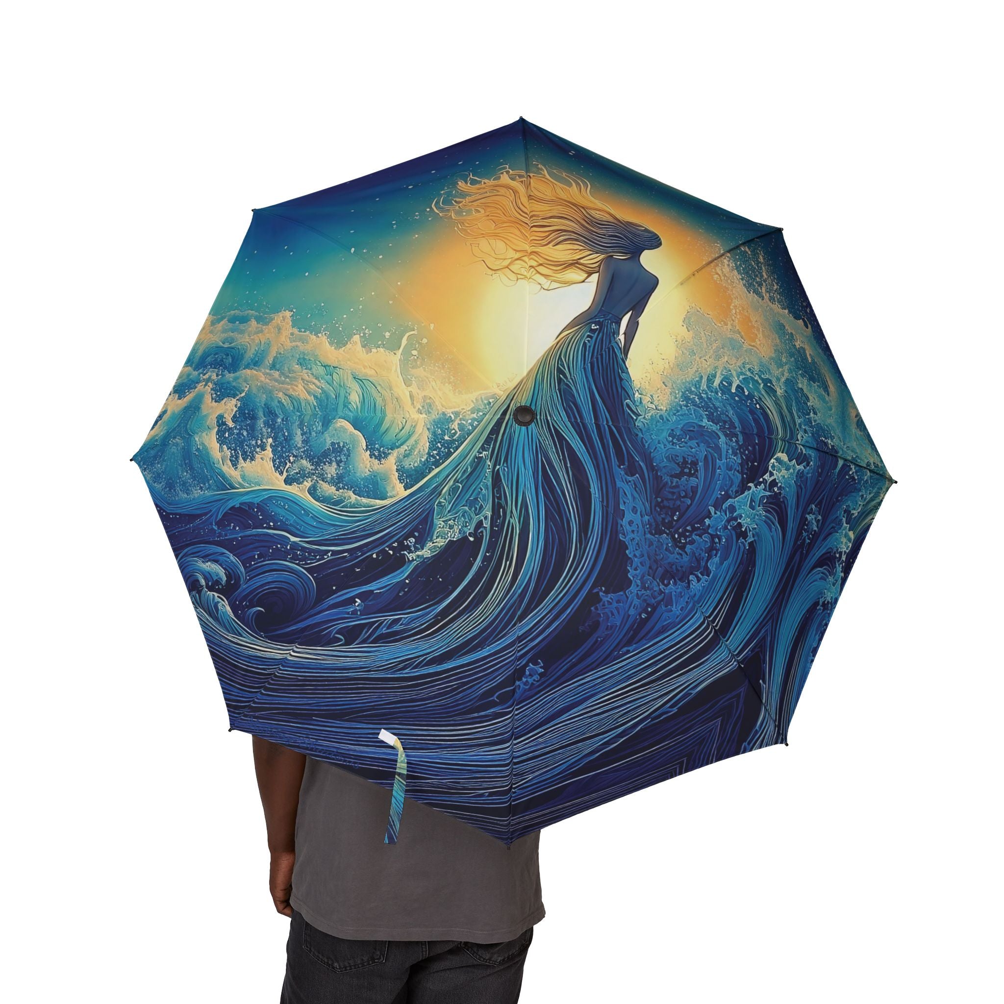 Woman in the Waves Umbrella
