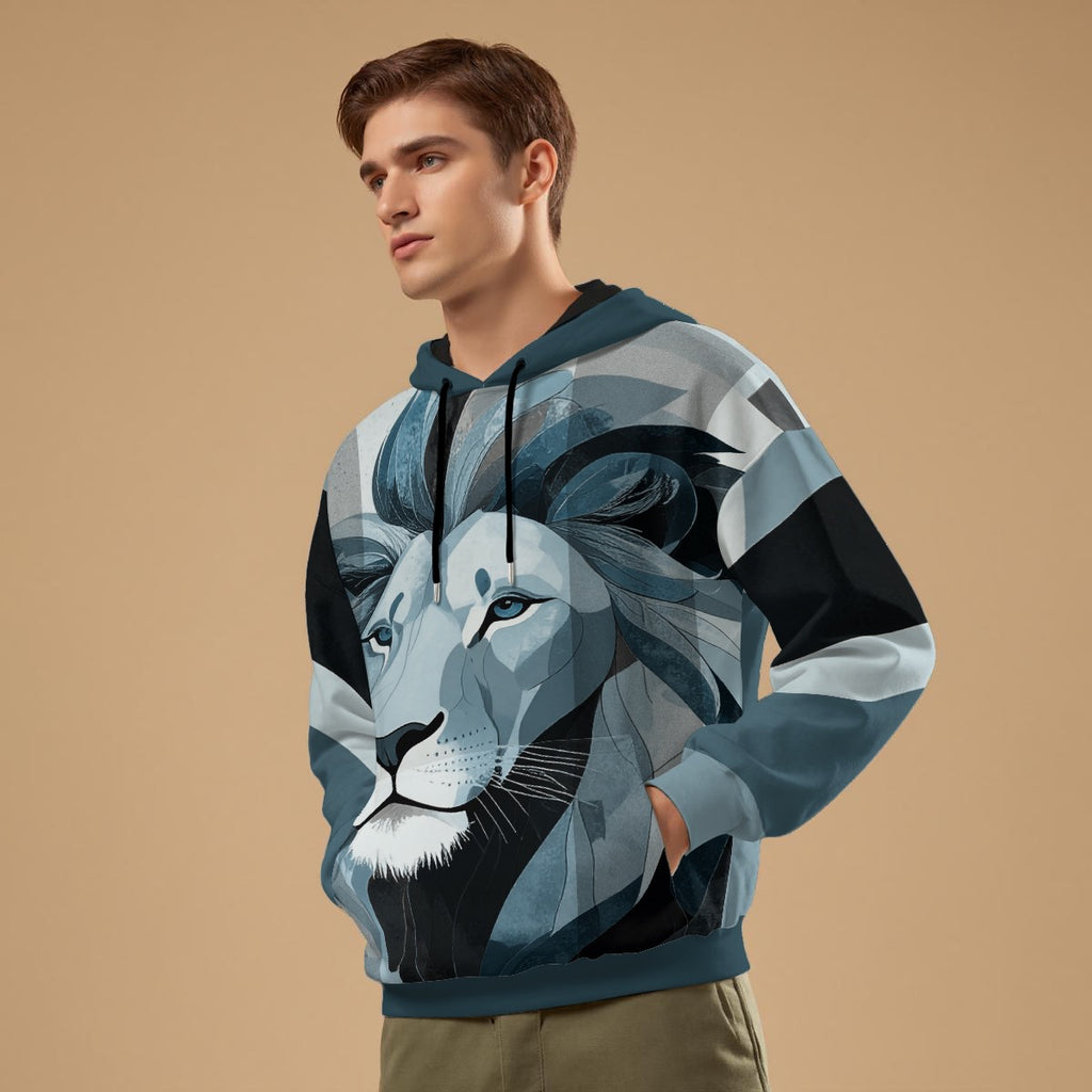 Geometric Lion Hoodie