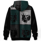 Geometric Face Hoodie