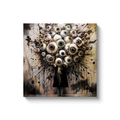 Surveillance art canvas with bouquet of eyes depicting constant observation