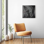 Queen - dark fantasy wall art canvas displayed above a chair