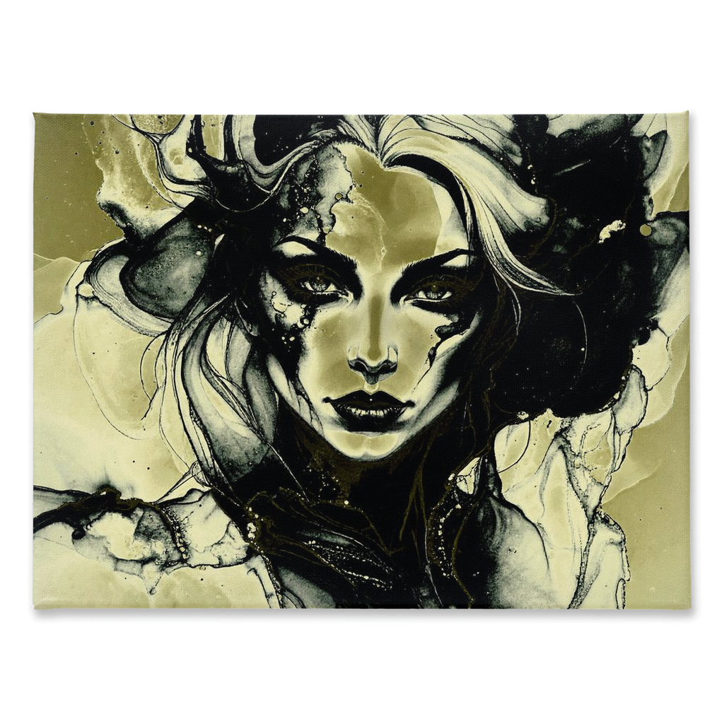 Rival - beautiful and deadly woman staring down the viewer in warning