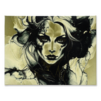 Rival - beautiful and deadly woman staring down the viewer in warning